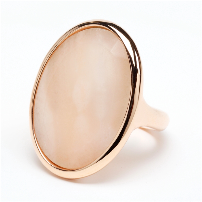 Bold Oval Pink Ring